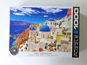 Oia, Santorini Greece 1000 Piece Puzzle. Only assembled once, mint condition - Picture 1 of 3