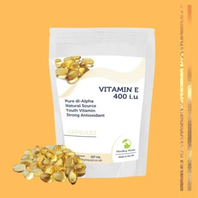 VITAMINA E 267mg 400iu Antioxidante 90 Cápsulas Suplementos para la Salud Foto 1 de 4