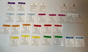 Monopoly LORD OF THE RINGS 2003 Trilogy Edition TITLE DEED CARDS (missing one) - Picture 1 of 4