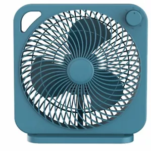 Mainstays New Style 9 Inch Box Indoor Comfort Personal Ac Electric Fan 3 Speeds - Picture 1 of 2