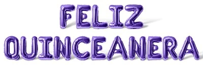 Banner Globo Letra FELIZ QUINCEANERA - Feliz 15 Cumpleaños Fiesta Decoraciones Foto 1 de 4