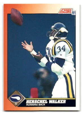 Herschel Walker 1991 Score FOOTBALL #348 Minnesota Vikings - Image 1 of 2