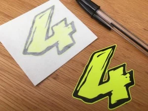 Andrea Dovizioso Race Number 2011 - (Very Small Pair) - Picture 1 of 1