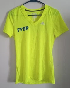 Adidas Fleet Feet Distance Project Climalite hellgelbes T-Shirt sehr guter Zustand Gr. S - Bild 1 von 6