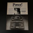 1980 Jensen Car Audio Stereo Triax II Print Ad Original System That Moves You