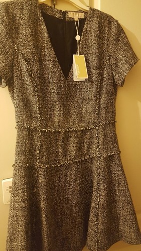 Abito classico bianco e nero Michael kors nuovo con etichetta taglia 12