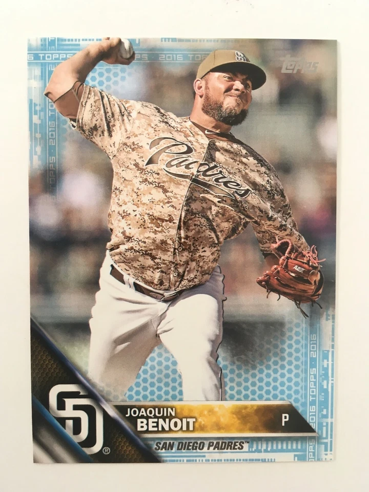 2016 Topps Mini Blue Parallel Joaquin Benoit Padres 163 #'d /10 Rare Low S&H - Image 1 of 1