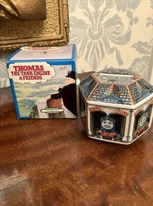 WEDGWOOD THOMAS THE TANK ENGINE HEXAGONAL MONEY BOX C/W ORIGINAL BOX - Picture 1 of 6