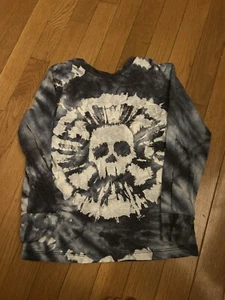 Boys Art Class Gray Tie Dye Skeleton Long Sleeve Size Small 6/7  - Picture 1 of 2