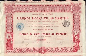 Grands Docks de la Sarthe Le Mans / France dd 1911 - Picture 1 of 1