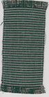 Dollhouse Miniature Woven Accent Rug In Green With Tan Stripes ~ Hwrs418g