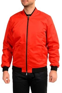 Scuderia Ferrari Men's Red Full Zip Satin Bomber Jacket US M IT 50 - Picture 1 of 7