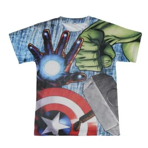 Marvel Avengers Boys 3D Polyester T-Shirt - Picture 1 of 1