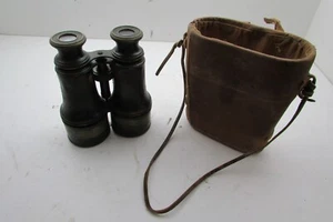 Vintage Lemaire Fabt Paris Fernglas WWl Ära mit Original Ledertasche - Bild 1 von 13