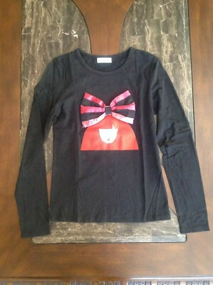 Camiseta Sonia Rykiel Paris manga longa tamanho 14A 14 12 13 11 Picture Day - Imagem 1 de 4