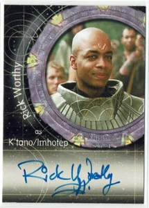 Stargate SG-1 Season 7 Autograph Auto Card A54 Rick Worthy as K'tano / Imhotep - Picture 1 of 2