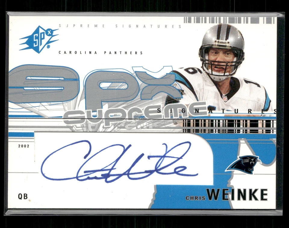 Chris Weinke 2002 SPx Supreme Signatures Auto - Image 1 of 2