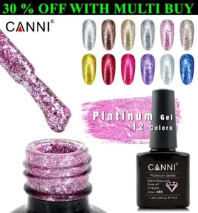Canni Platinum Gel Politur Nail Art Spiegel reflektierender Effekt Glitzer Diamantnagel - Bild 1 von 29