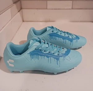 Charly Neovolution Soccer Cleats PFX Cleats Sky Blue Fg Size 9.5 Men’s - Picture 1 of 8