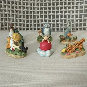 Lotto 6 Figurine Lenox Disney Winnie the Pooh & Friends Collezione Ditale - Foto 1 di 21