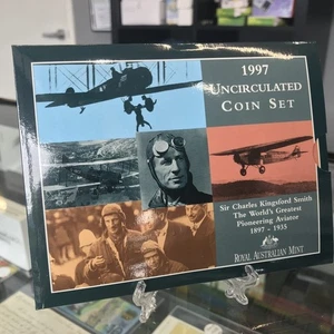 Australia 1997 Uncirculated 6 Coin Year Set Royal Australia Mint Kingsford Smith - Imagen 1 de 1