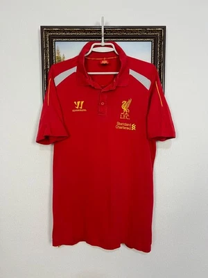Винтажная красная рубашка-поло Warrior Liverpool Football Train мужская размер L - Изображение 1 из 4