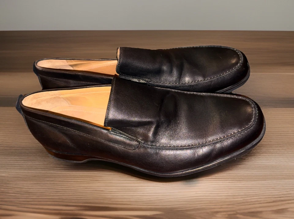 COACH LEATHER LOAFER SLIP ON  BLACK FLAT SHOES SZ 12 D MEN SLIP ON - Image 1 of 4