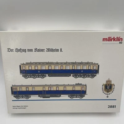 B11-3 TRAIN CARS - SET OF 2 IMPERIAL COURT CARS - HO SCALE MARKLIN HO #2881 NEW - Image 1 of 4