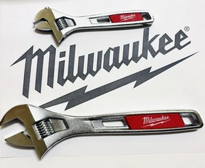 Milwaukee 48-22-7400 6" and 10" Adjustable Wrench 2 pack - Picture 1 of 6