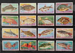 SELLOS-serie de 16 valores PECES EXOTICOS- Michel 736751 -MNH - Imagen 1 de 1