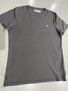 Abercrombie & Fitch Soft A&F Tee T-Shirt Mens Medium Short Sleeve Gray Crew Neck - Picture 1 of 6