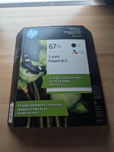 Genuine HP 67XL Black + Tri Color Ink Cartridge Combo 3YP31B (Expires 2/2026+) - Picture 1 of 3