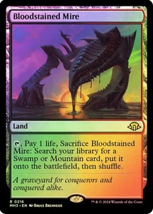 Magic The Gathering MTG BLOODSTAINED MIRE FOIL Modern Horizons 3 NM Near Mint - Picture 1 of 1