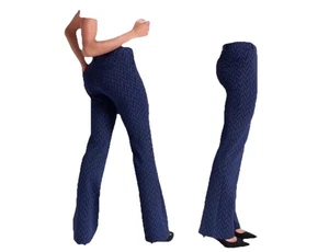 Med petite Betabrand elegante Yogahose dunkelblau Chevron Print Gr. - Bild 1 von 4