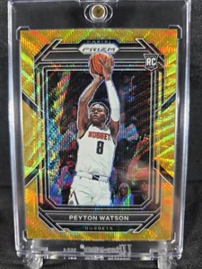 2024 Peyton Watson Wave Gold Prizm RC 259, #2 Of 10 - Picture 1 of 10