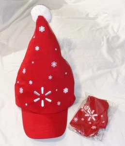 Sombrero de Papá Noel Asociado WALMART Gorra de Pelota Camionero Ajustable con Guantes Sin Dedos - Imagen 1 de 5
