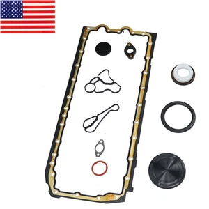 Oil Pan Gasket Set w/ Oil Cooler Seal for BMW M135i 335i 435i 535i X5 X6 N55 N54 - Foto 1 di 9