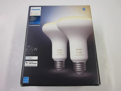 Philips Hue White Ambiance 7.5W=65W 650 Lumen E26 LED Smart Bulbs 9290022176 - Image 1 of 4