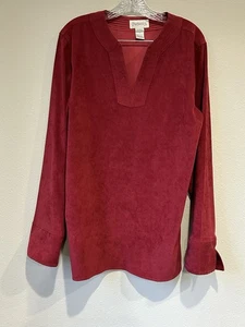 Vintage Chadwick’s Kunstleder Tunika und Hose Set Größe 16T rot - Bild 1 von 10