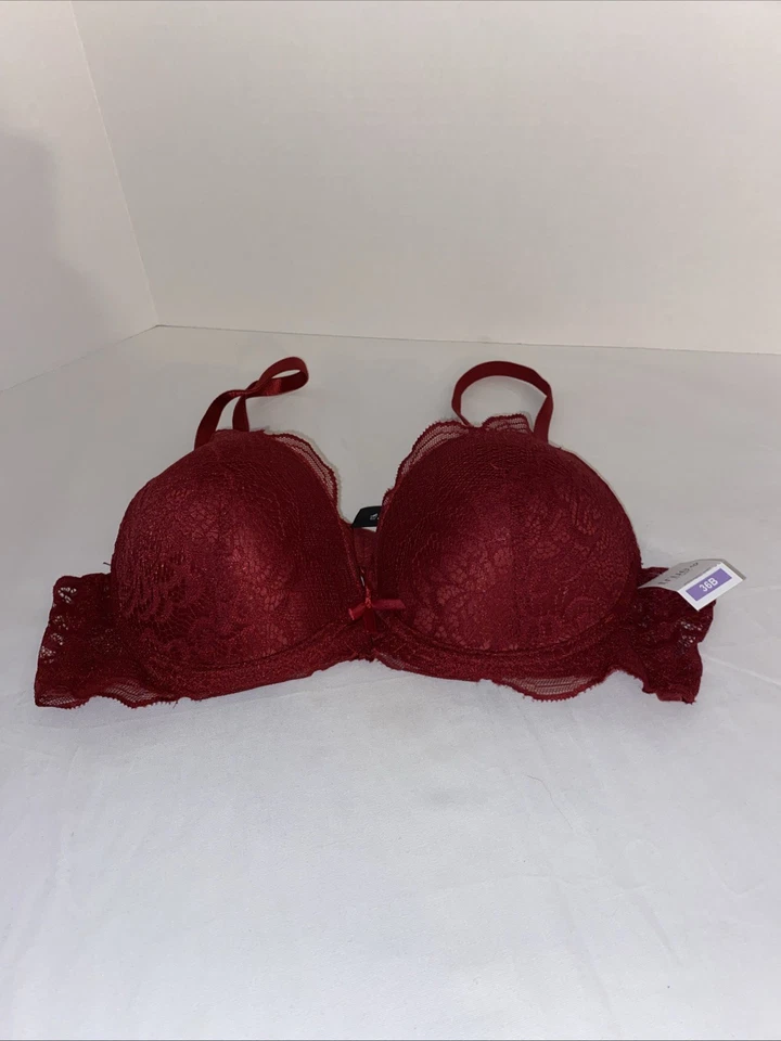 Rue 21 Red Lace Push Up Bra Sz 36B - Image 1 of 4
