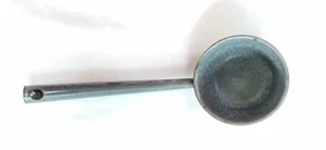 Vintage Enamel GraniteWare Ladle Grey Speckled 11" Camp Farm House Decor 2 Cups - Picture 1 of 8