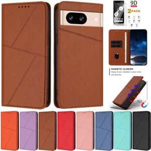 For Google Pixel 6 7 8 9 Pro XL 9A 8A 7A 6A Magnetic Wallet Leather Case Cover - Picture 1 of 73