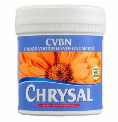 Chrysal CVBN Tablets 800 count jar clear odorless water Flowers Pill NEW SEALED