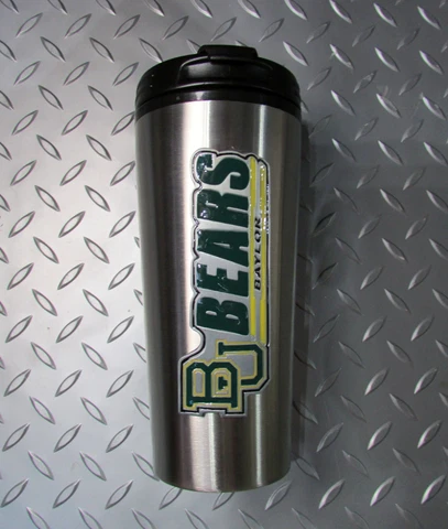 Baylor Bears BU University Stainless Steel Coffee Mug Cup Fan Ball Collectible Cover