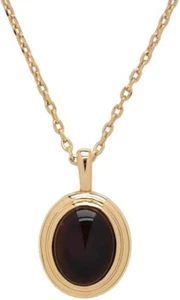 NATURAL BLACK ONYX GEMSTONE 925 STERLING SILVER WEDDING WOMENS PENDANT NECKLACE - Picture 1 of 4