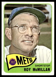 1965 Topps #45 Roy McMillan New York Mets VG-VEGX wrinkle - Picture 1 of 2