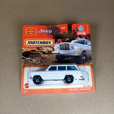 Matchbox 2024 1964 Jeep Wagoneer White Short Card - Image 1 of 3