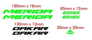 Custom Merida vinyl cut stickers 4 x  80mm x 15mm - Bild 1 von 4