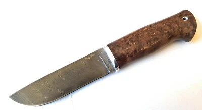 Nazarov Knives Russland Damast Stahl Outdoor Jagd Секач Messer handarbeit HRC 62 - Bild 1 von 4