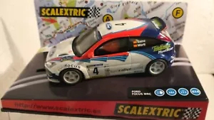 QQ 6094 Scalextric Ford Focus WRC Rally Costa Brava 02 #4 Carlos Sainz Scx - Picture 1 of 4